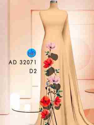 Vải Áo Dài Hoa In 3D AD 32071 19